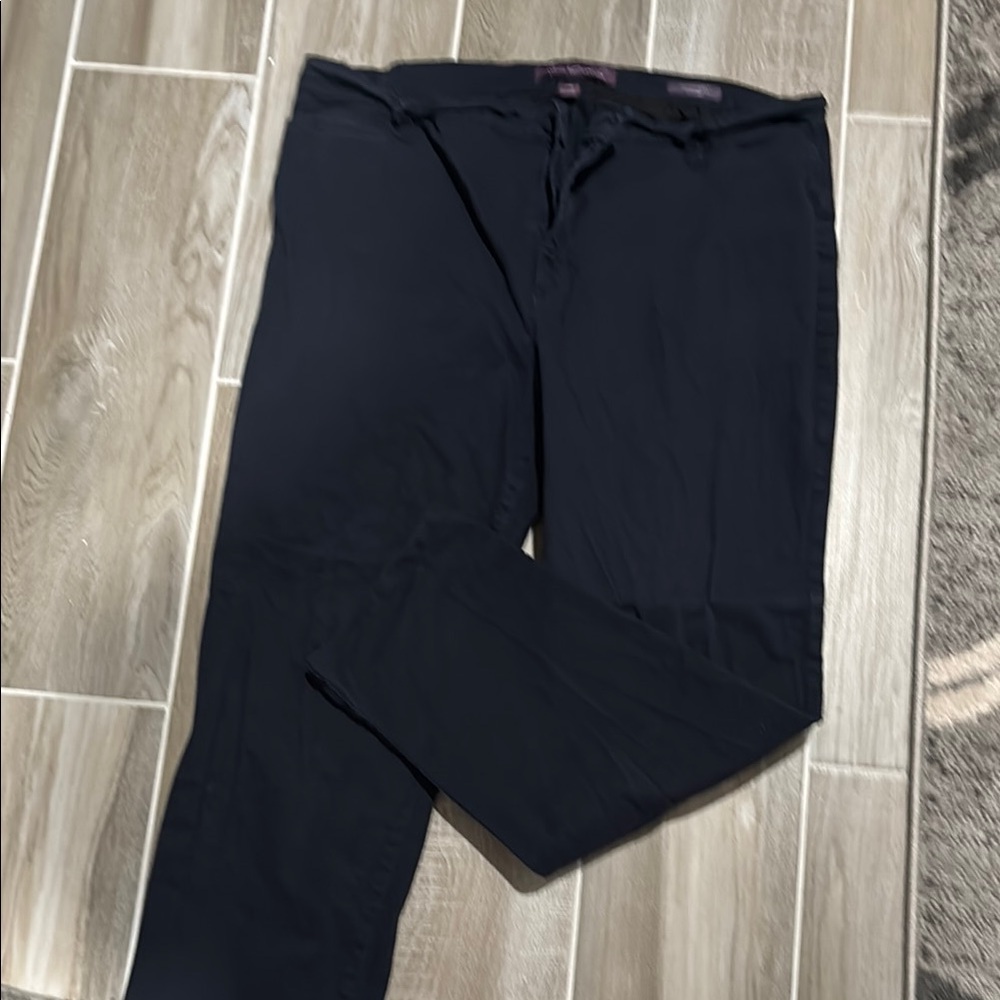 Amanda & Chelsea Black Chinos Straight Leg